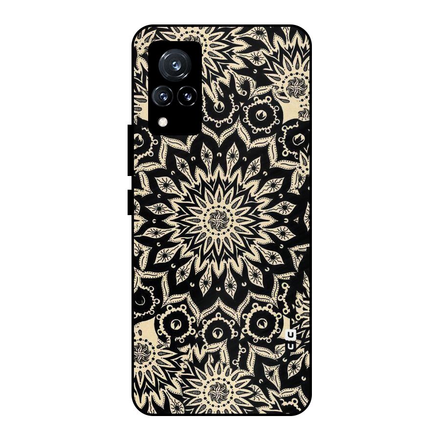 Golden Mandala Metal Back Case for Vivo V21 5G