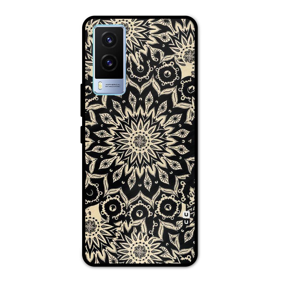 Golden Mandala Metal Back Case for Vivo V21e 5G