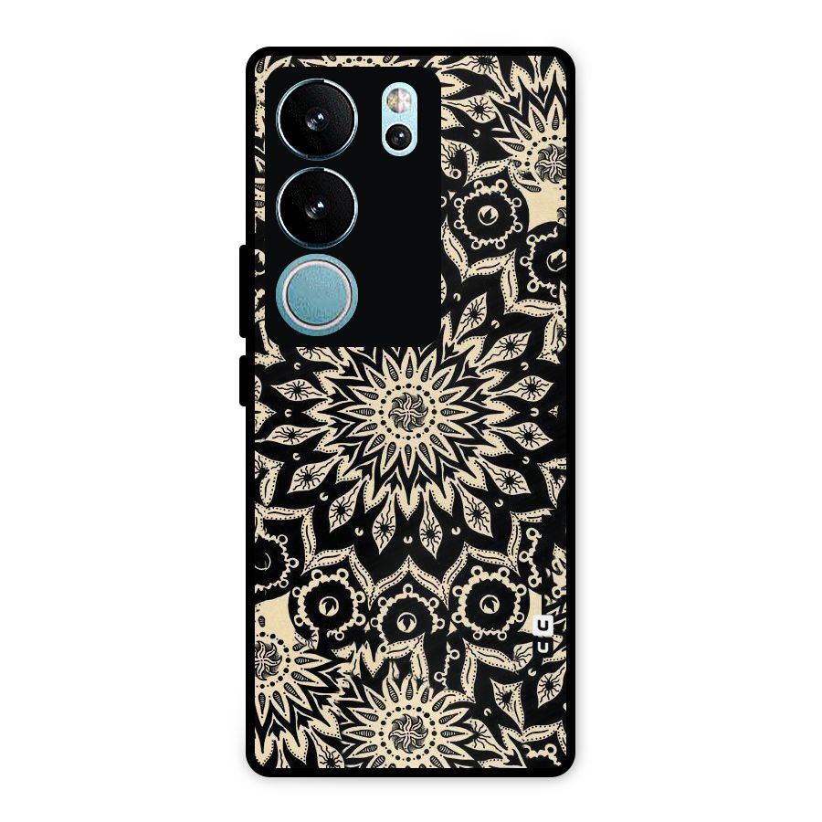 Golden Mandala Metal Back Case for Vivo V29
