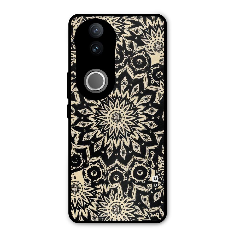 Golden Mandala Metal Back Case for Vivo V50