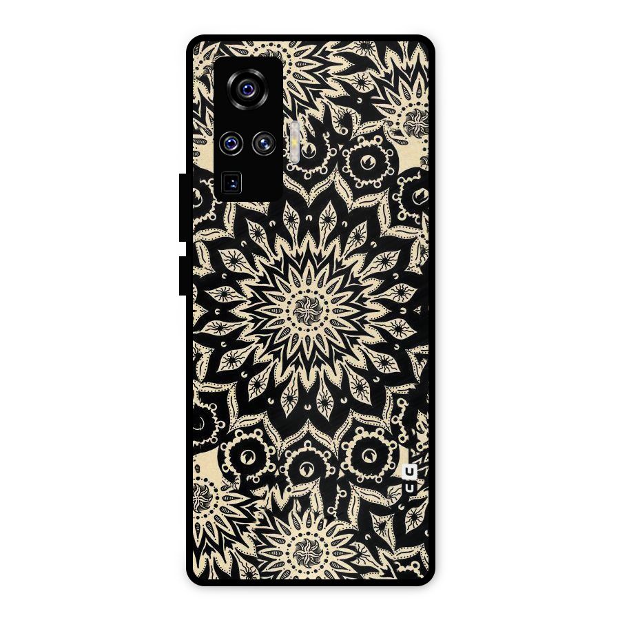 Golden Mandala Metal Back Case for Vivo X50 Pro