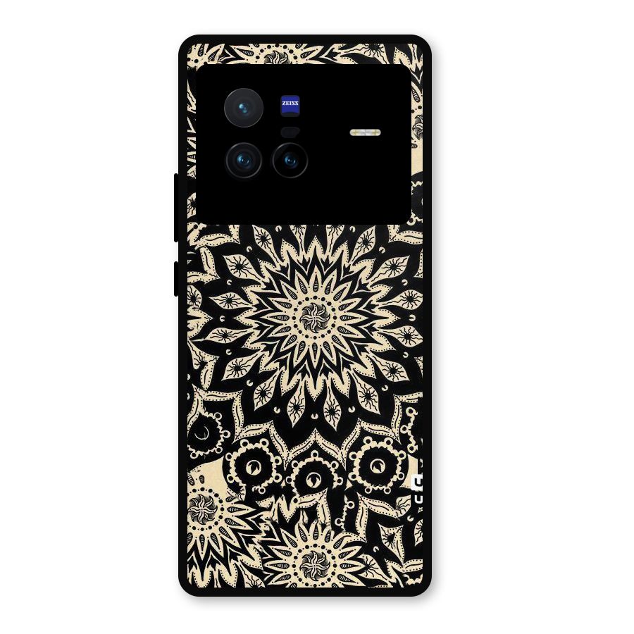 Golden Mandala Metal Back Case for Vivo X80