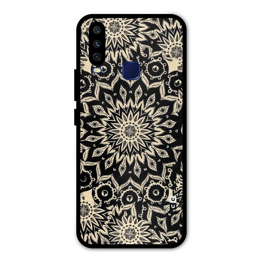 Golden Mandala Metal Back Case for Vivo Y15