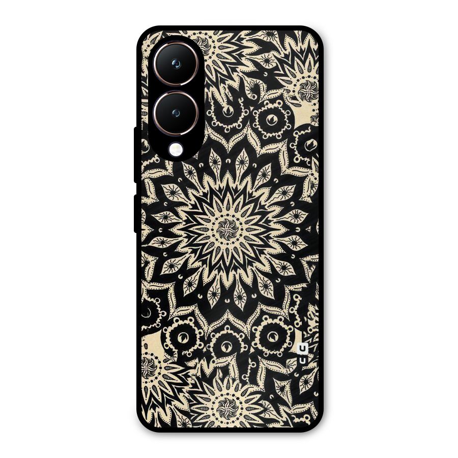 Golden Mandala Metal Back Case for Vivo Y28