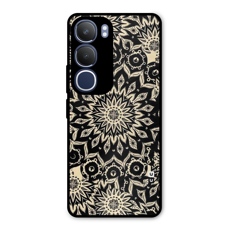 Golden Mandala Metal Back Case for Vivo Y29