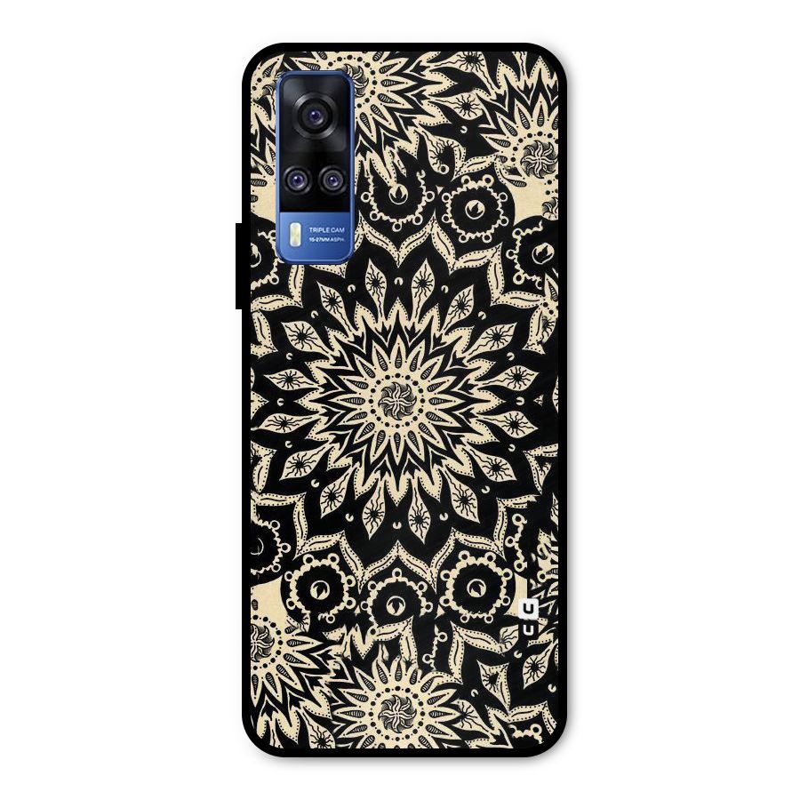 Golden Mandala Metal Back Case for Vivo Y31