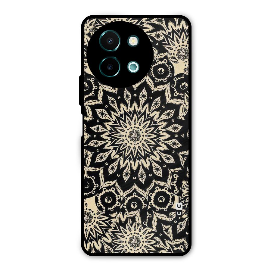 Golden Mandala Metal Back Case for Vivo Y58