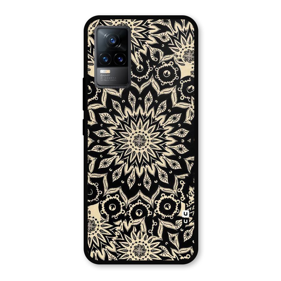 Golden Mandala Metal Back Case for Vivo Y73