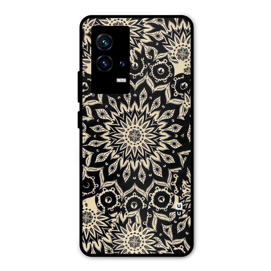 Golden Mandala Metal Back Case for iQOO 9 5G