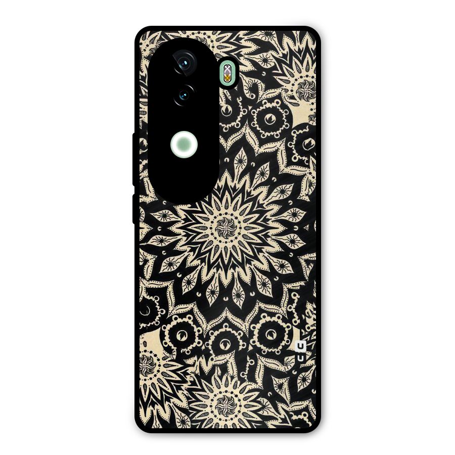 Golden Mandala Metal Back Case for iQOO Z9s