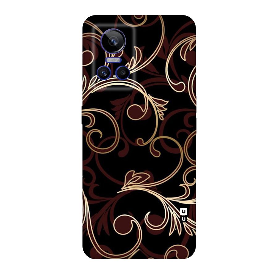Golden Maroon Beauty Original Polycarbonate Back Case for Realme GT Neo 3