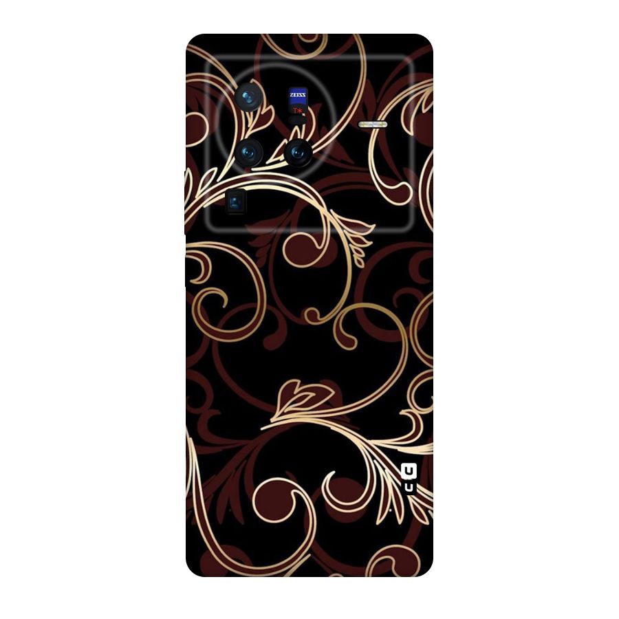 Golden Maroon Beauty Original Polycarbonate Back Case for Vivo X80