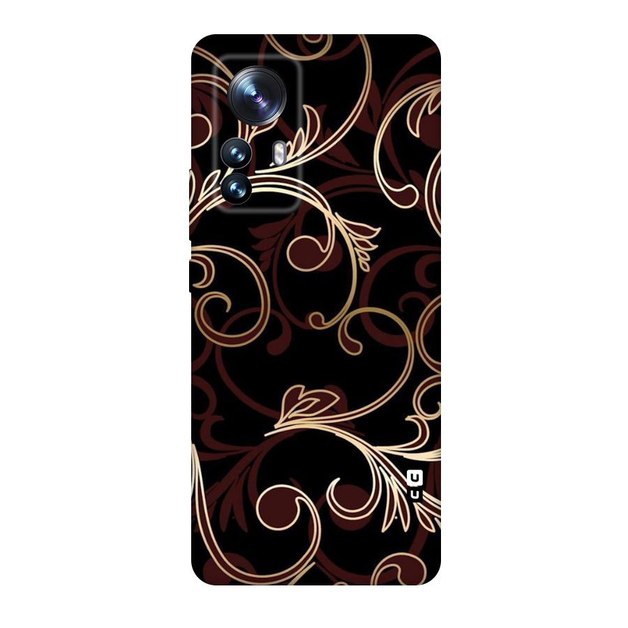 Golden Maroon Beauty Original Polycarbonate Back Case for Xiaomi 12 Pro