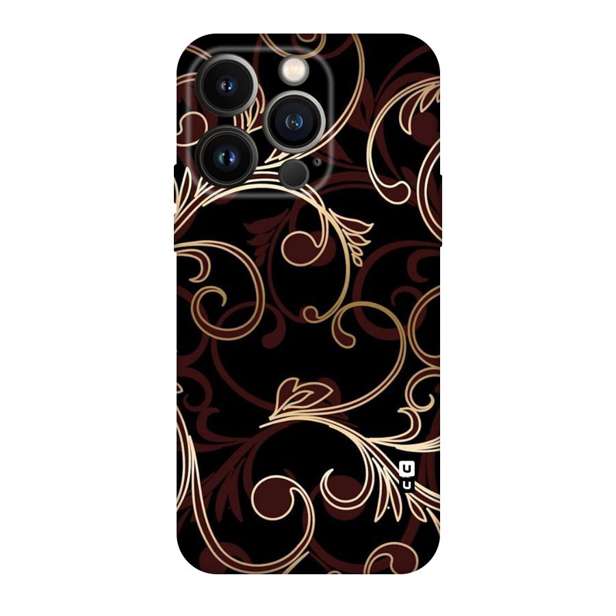Golden Maroon Beauty Original Polycarbonate Back Case for iPhone 14 Pro