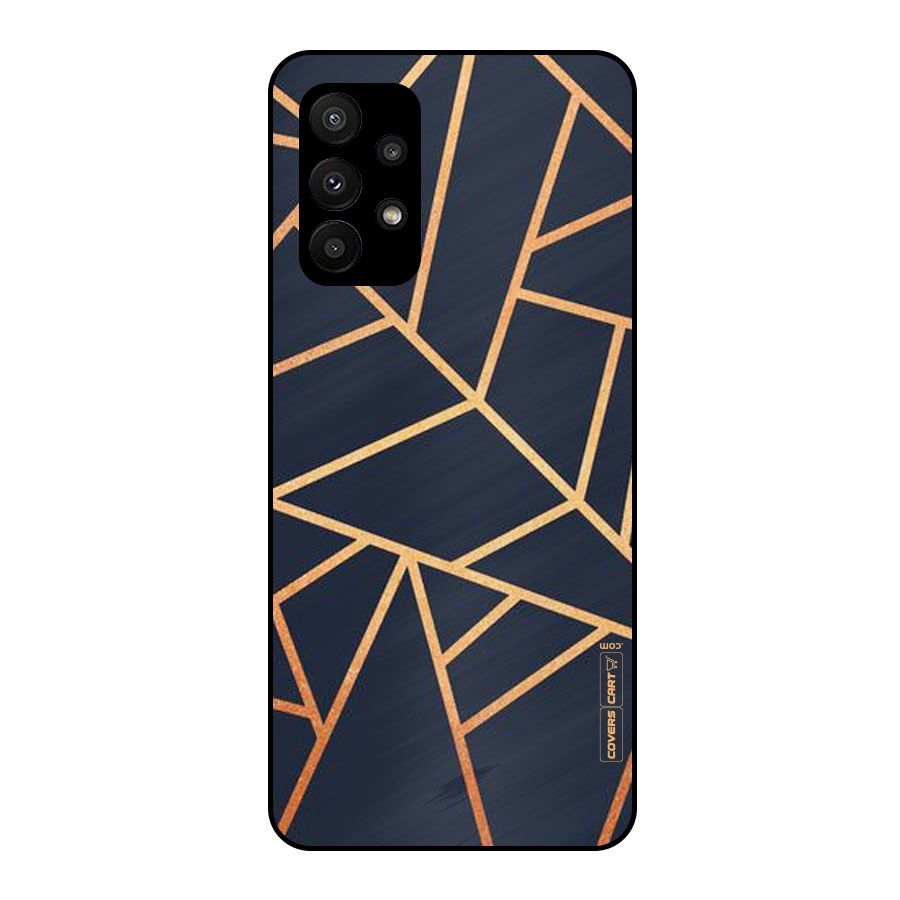 Golden Pattern Metal Back Case for Galaxy A23