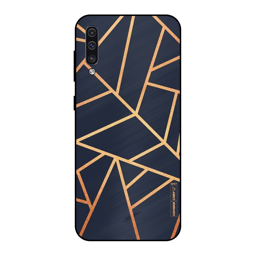 Golden Pattern Metal Back Case for Galaxy A50s