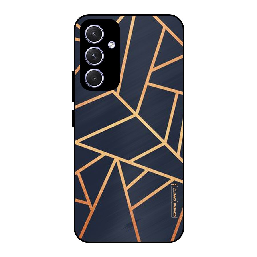 Golden Pattern Metal Back Case for Galaxy A54