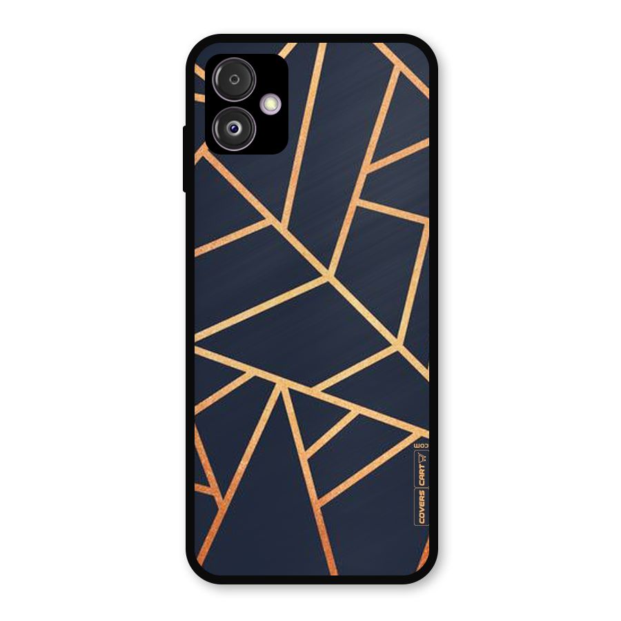 Golden Pattern Metal Back Case for Galaxy F14