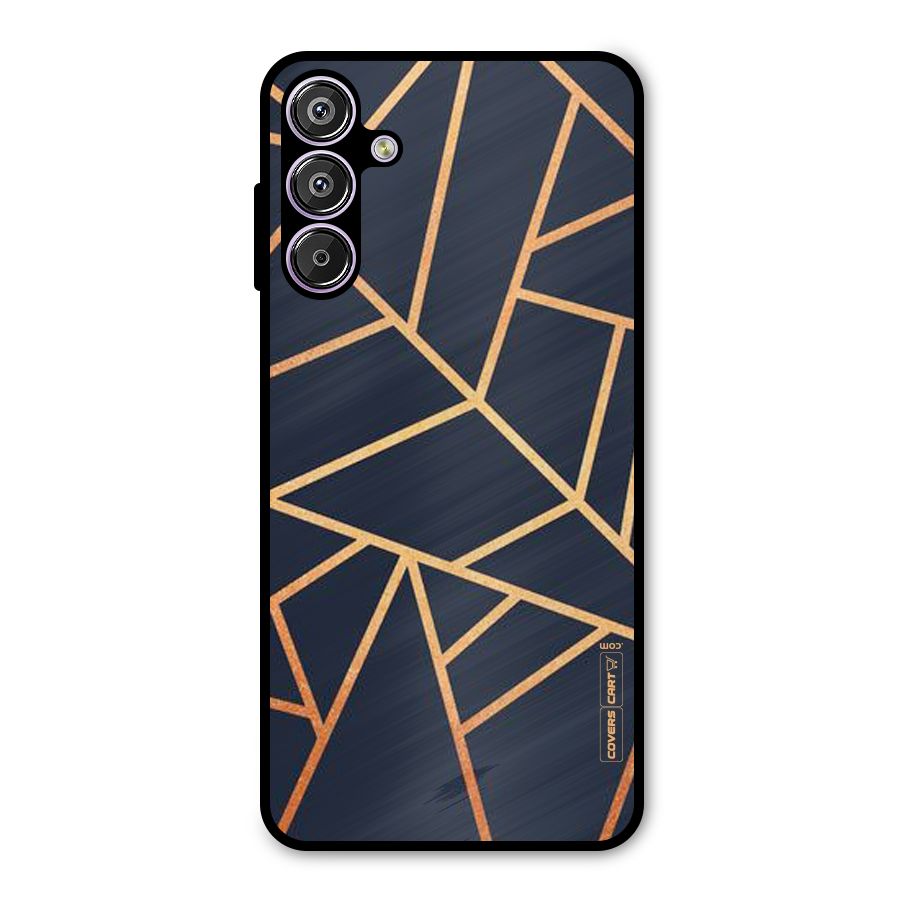 Golden Pattern Metal Back Case for Galaxy F15