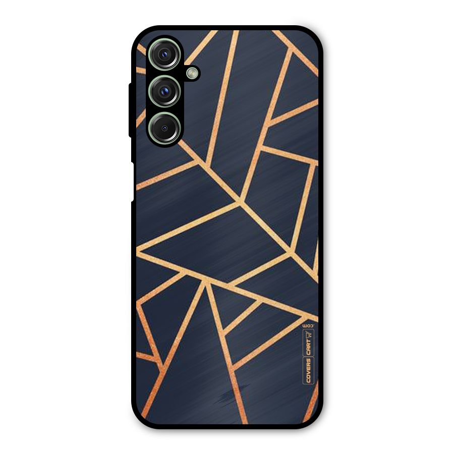 Golden Pattern Metal Back Case for Galaxy F34