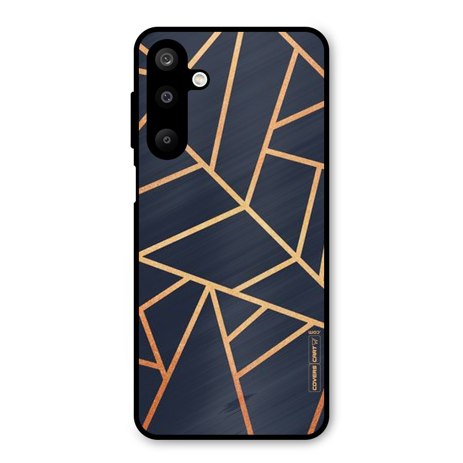 Golden Pattern Metal Back Case for Galaxy M16