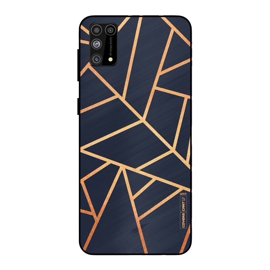 Golden Pattern Metal Back Case for Galaxy M31