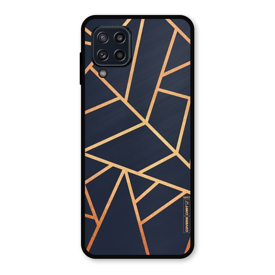 Golden Pattern Metal Back Case for Galaxy M32