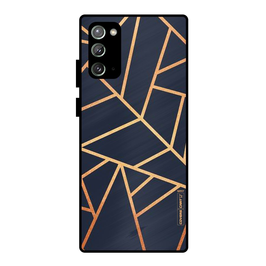 Golden Pattern Metal Back Case for Galaxy Note 20