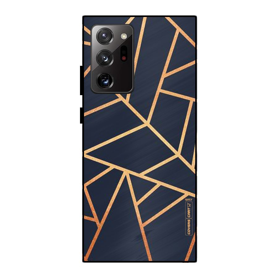 Golden Pattern Metal Back Case for Galaxy Note 20 Ultra