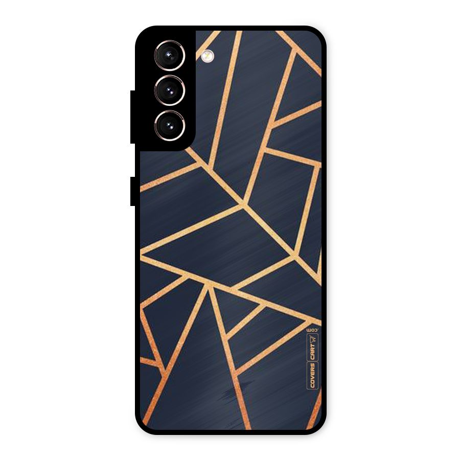 Golden Pattern Metal Back Case for Galaxy S21 5G