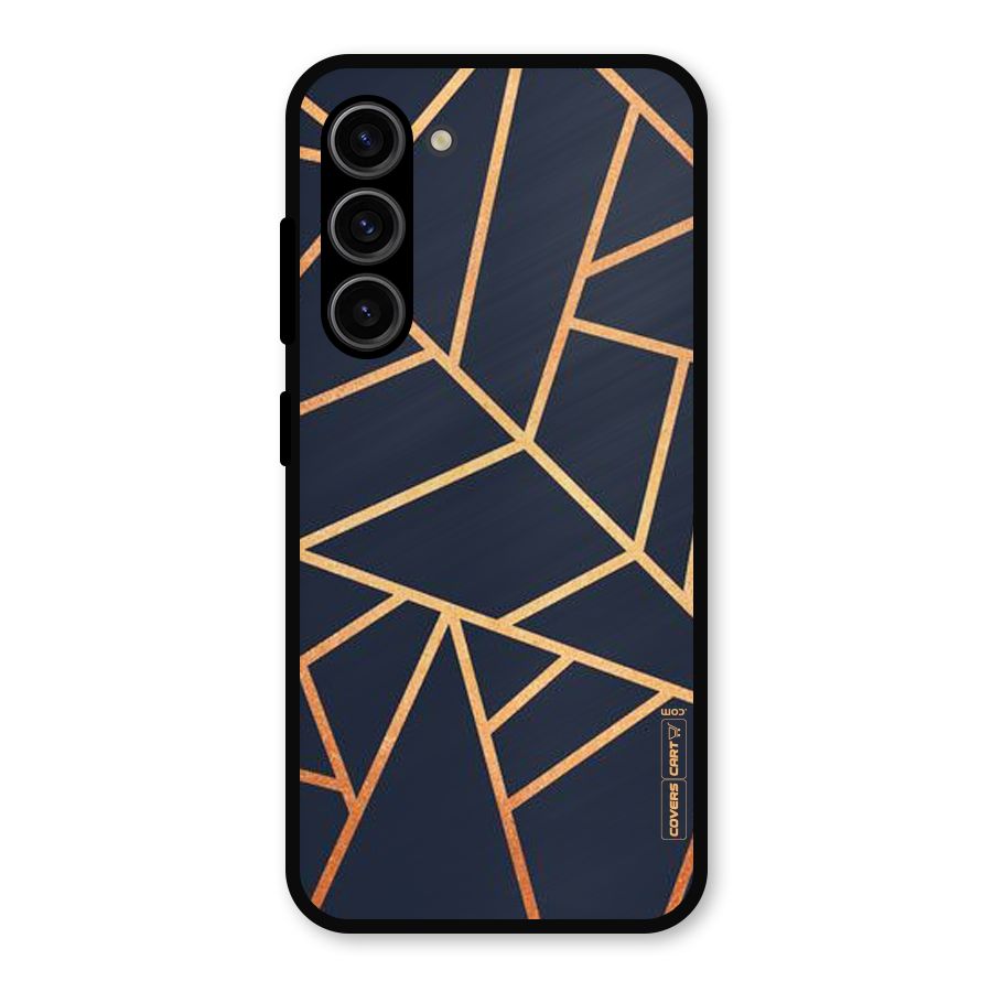 Golden Pattern Metal Back Case for Galaxy S23