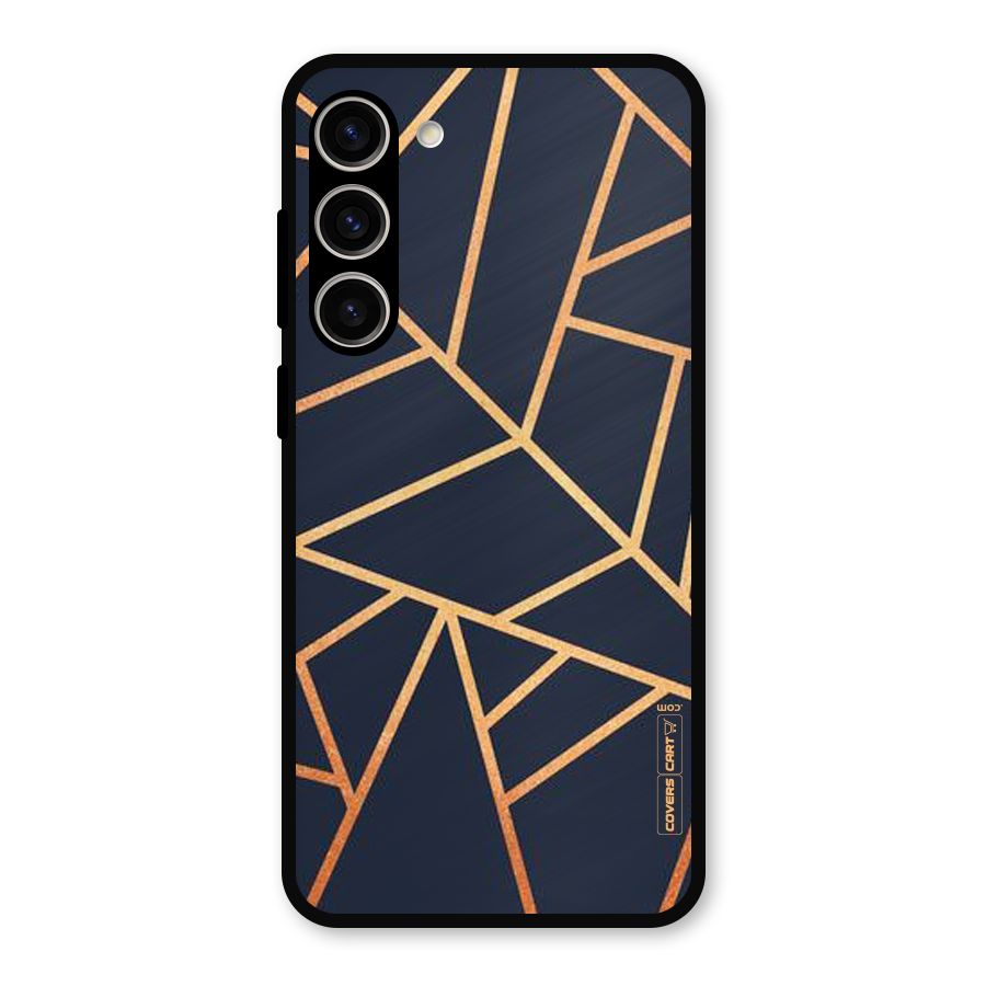Golden Pattern Metal Back Case for Galaxy S23 Plus
