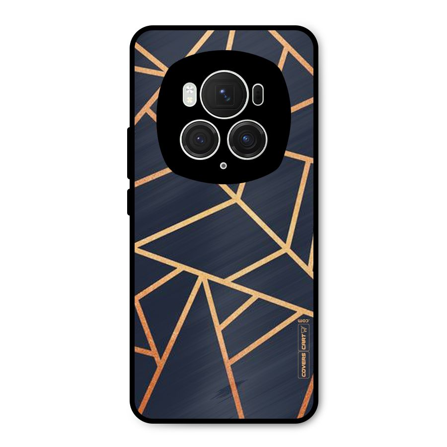 Golden Pattern Metal Back Case for Honor Magic6 Pro
