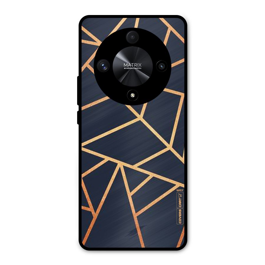 Golden Pattern Metal Back Case for Honor X9b
