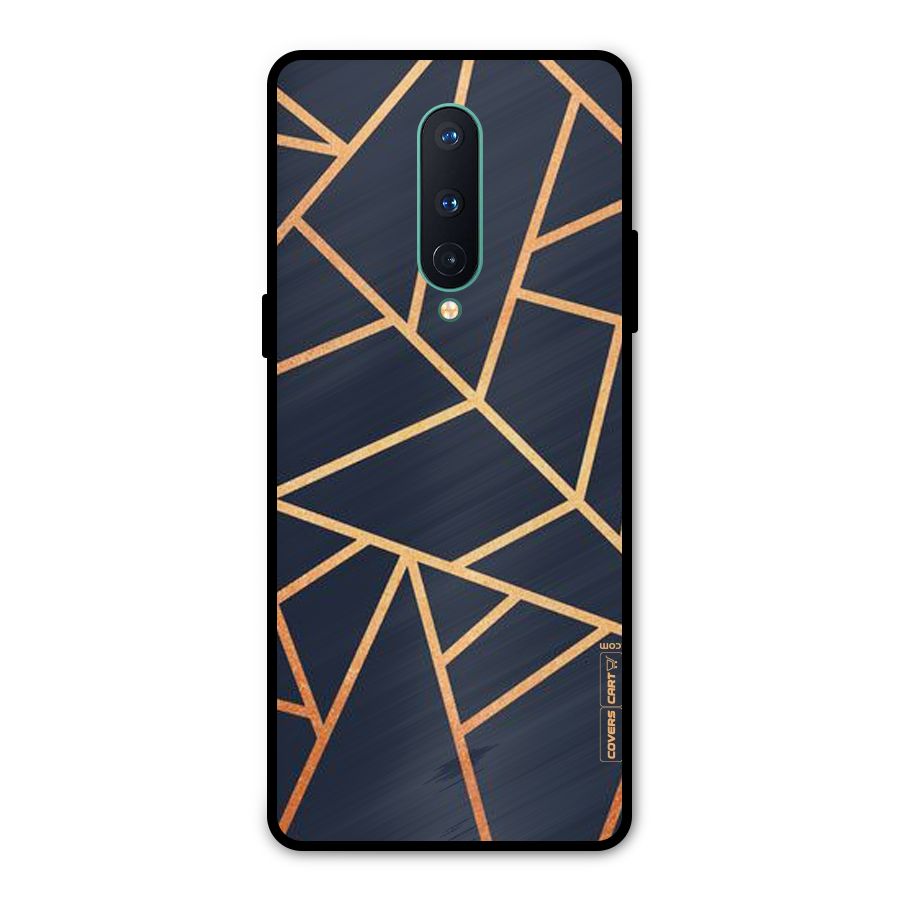 Golden Pattern Metal Back Case for OnePlus 8