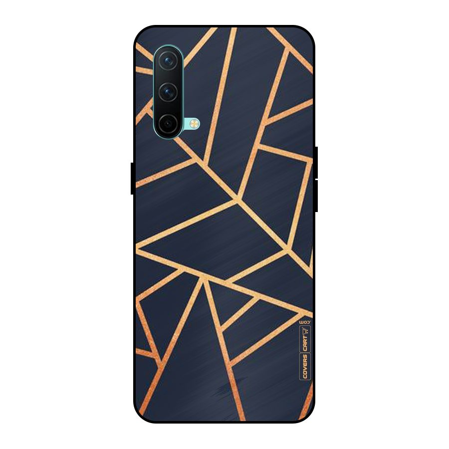 Golden Pattern Metal Back Case for OnePlus Nord CE 5G