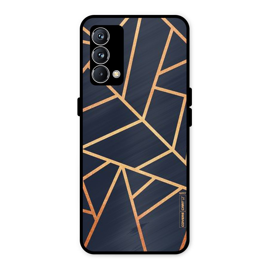 Golden Pattern Metal Back Case for Realme GT Master Edition