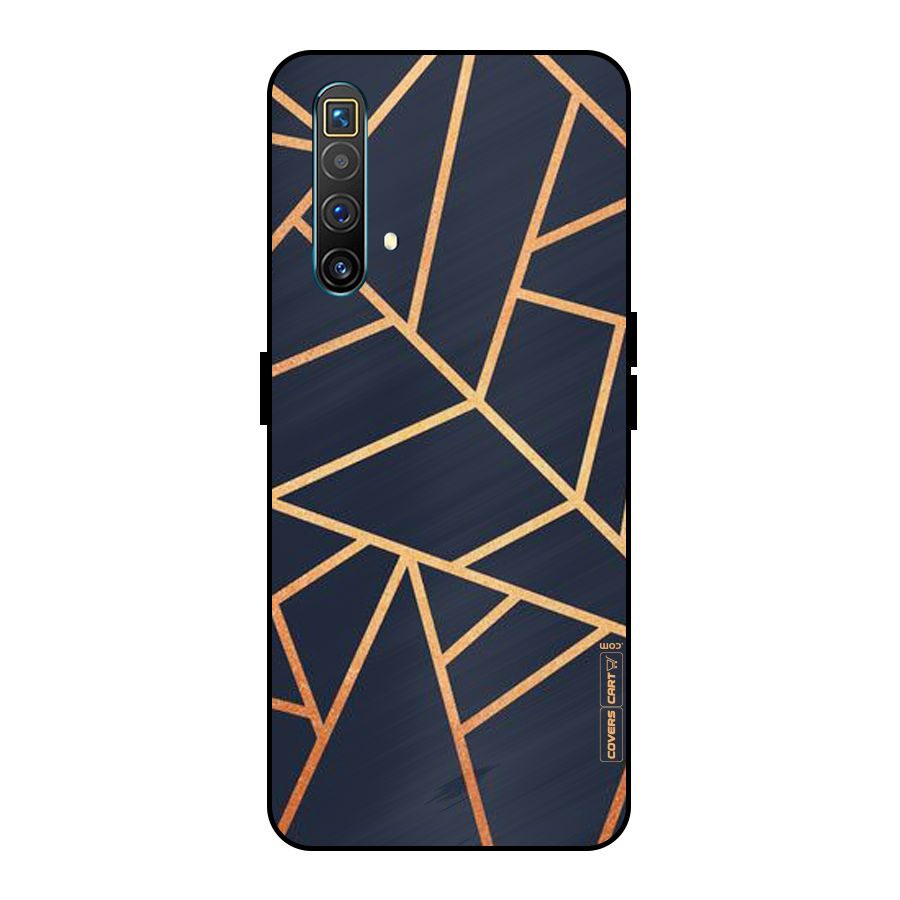 Golden Pattern Metal Back Case for Realme X3