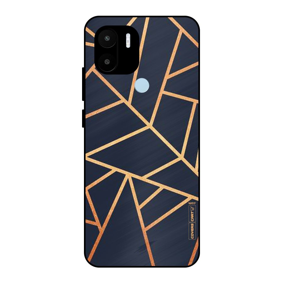 Golden Pattern Metal Back Case for Redmi A2+
