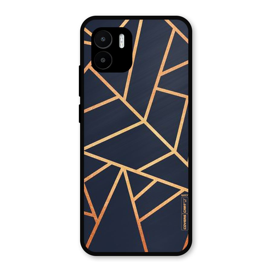 Golden Pattern Metal Back Case for Redmi A2