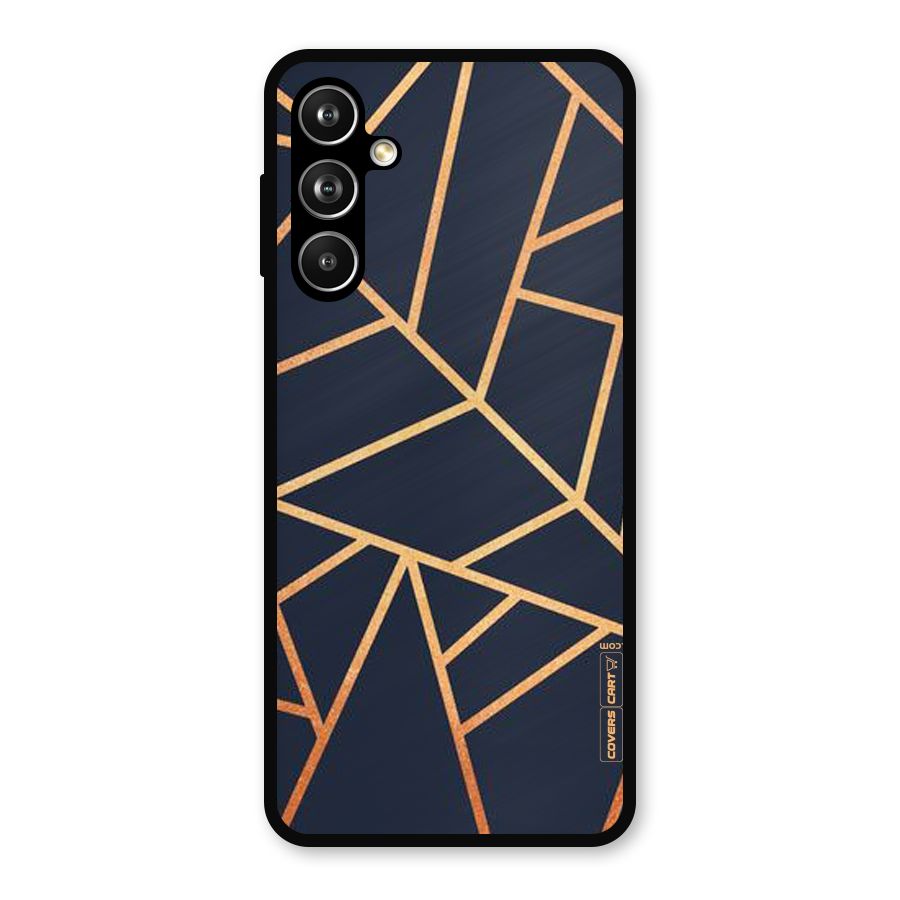 Golden Pattern Metal Back Case for Samsung Galaxy M54