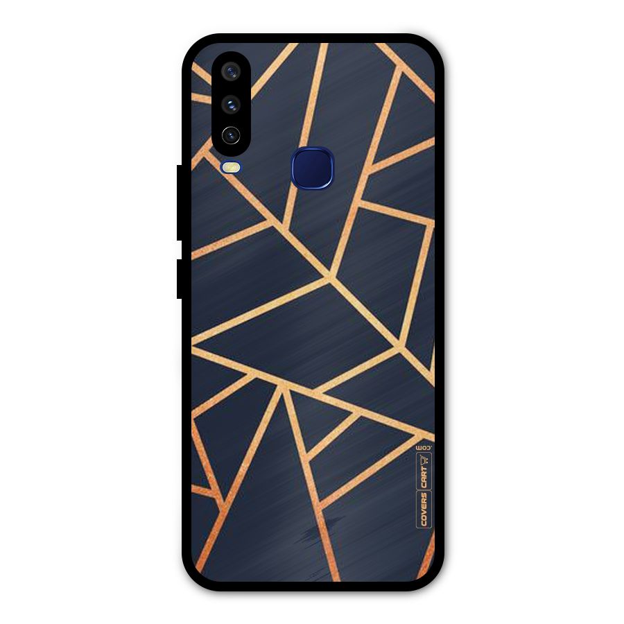 Golden Pattern Metal Back Case for Vivo V17