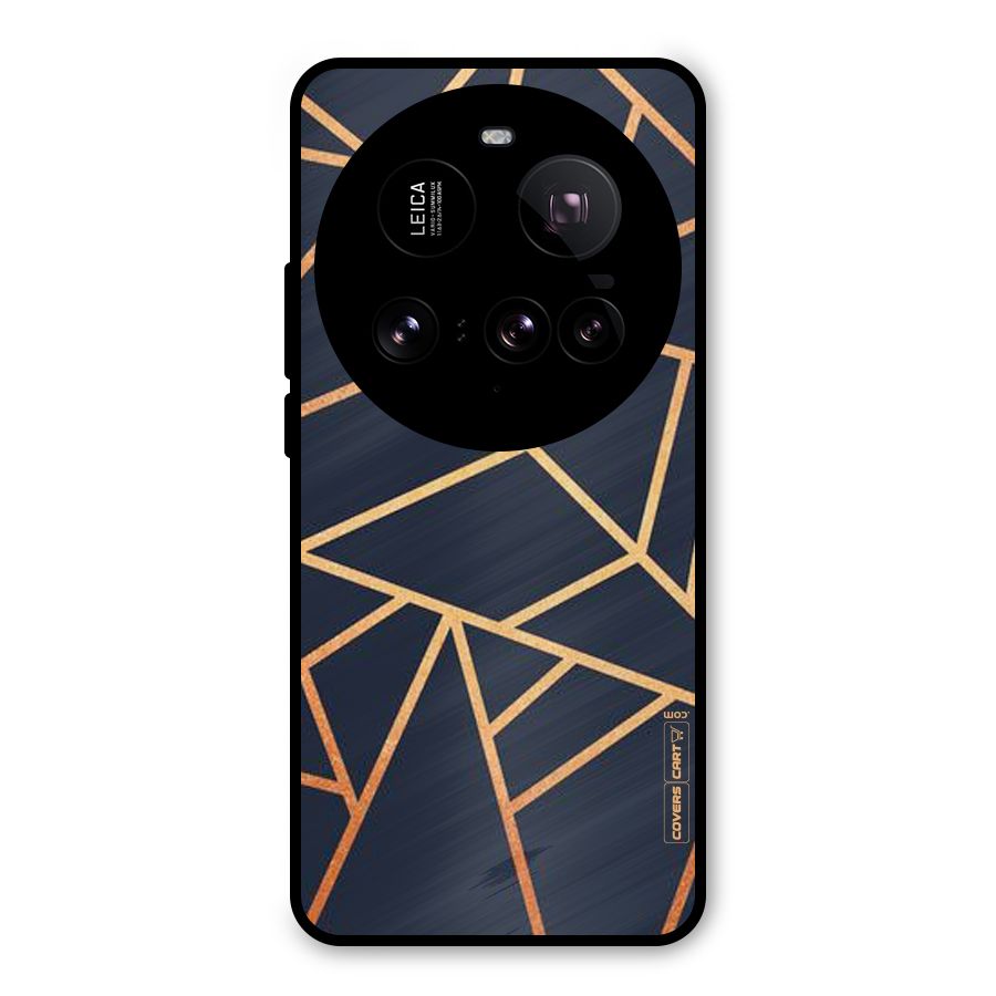 Golden Pattern Metal Back Case for Xiaomi 15 Ultra