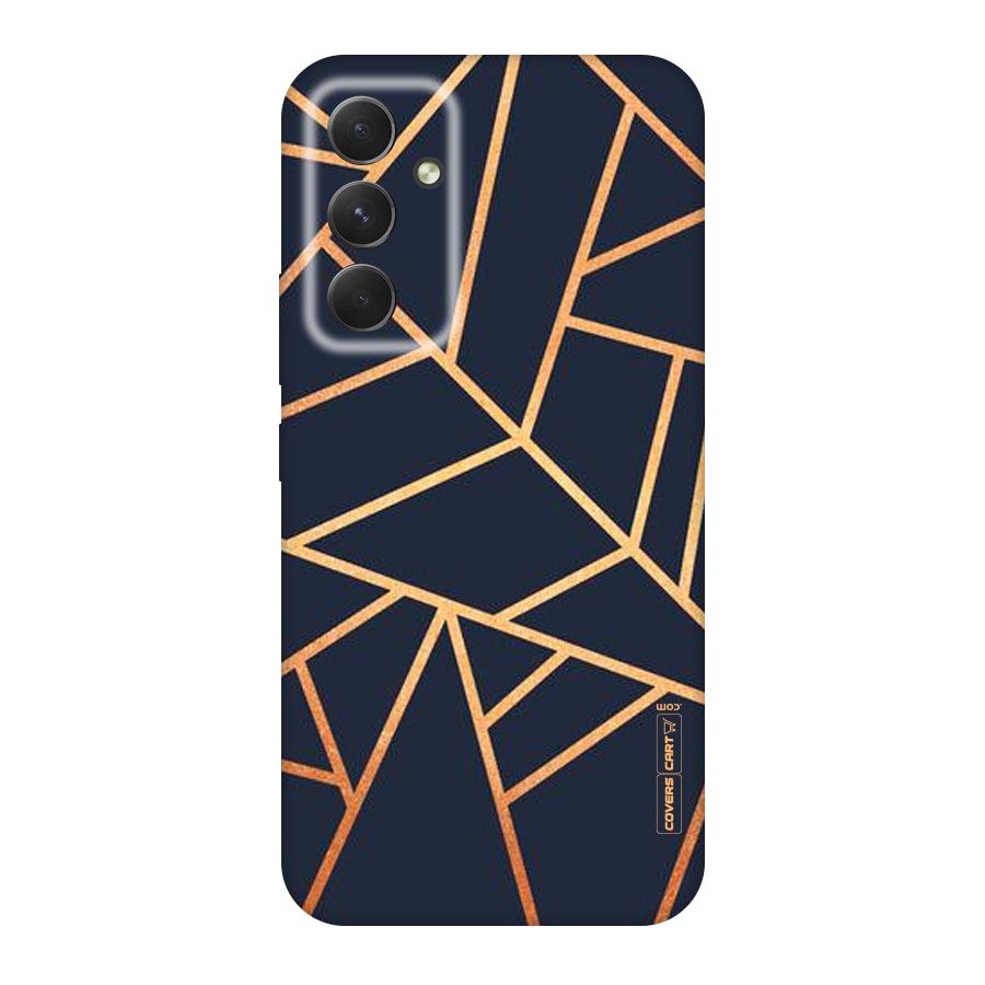 Golden Pattern Original Polycarbonate Back Case for Galaxy A54
