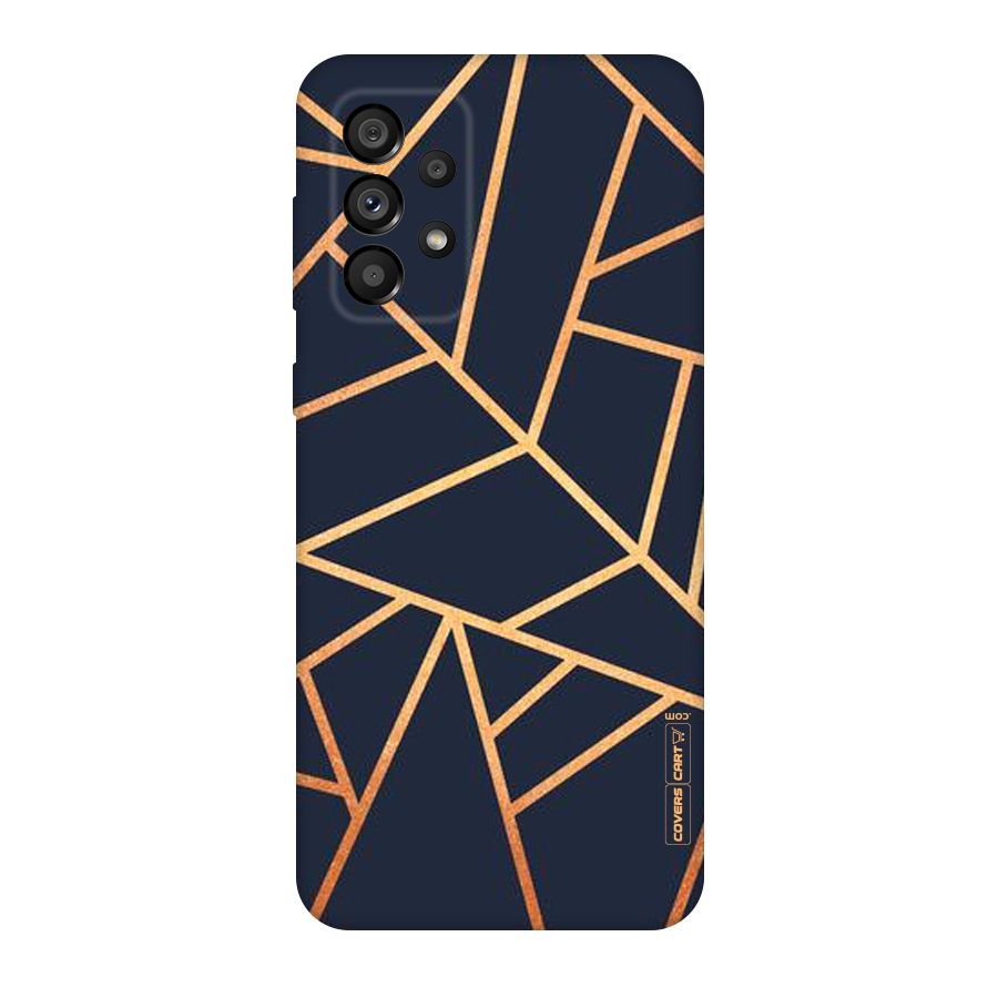 Golden Pattern Original Polycarbonate Back Case for Galaxy A73 5G