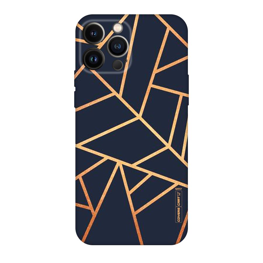 Golden Pattern Original Polycarbonate Back Case for iPhone 13 Pro Max