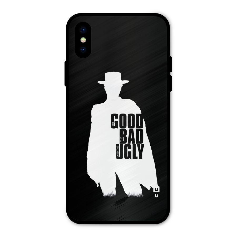 Good Bad Ugly Metal Back Case for iPhone X