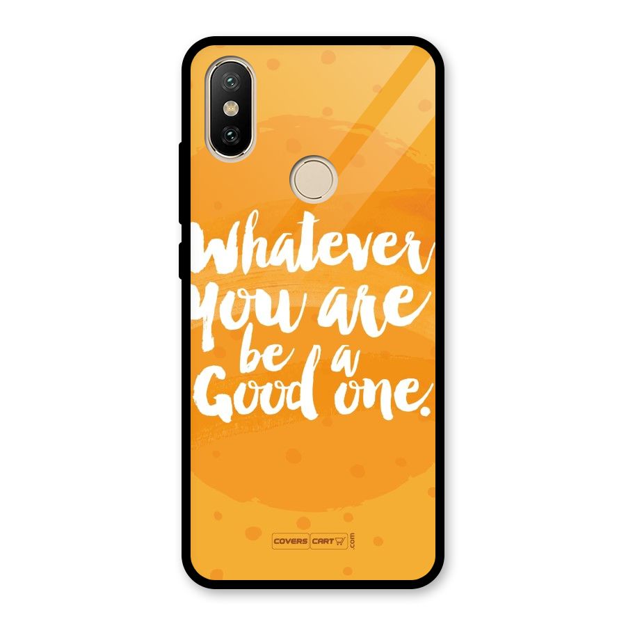 Good One Quote Glass Back Case for Redmi A2