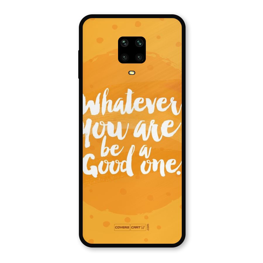 Good One Quote Metal Back Case for Poco M2 Pro