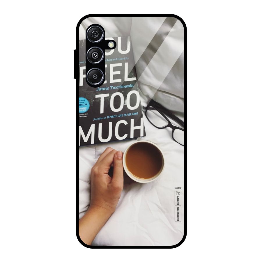 Good Reads And Coffee Glass Back Case for Galaxy M34 5G